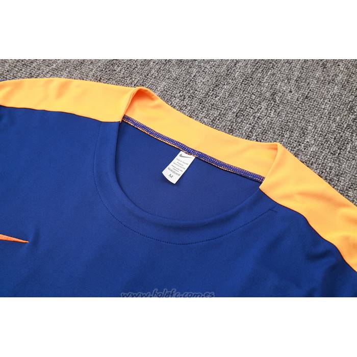 Chandal del Paises Bajos Manga Corta 2024-2025 Azul - Pantalon Corto